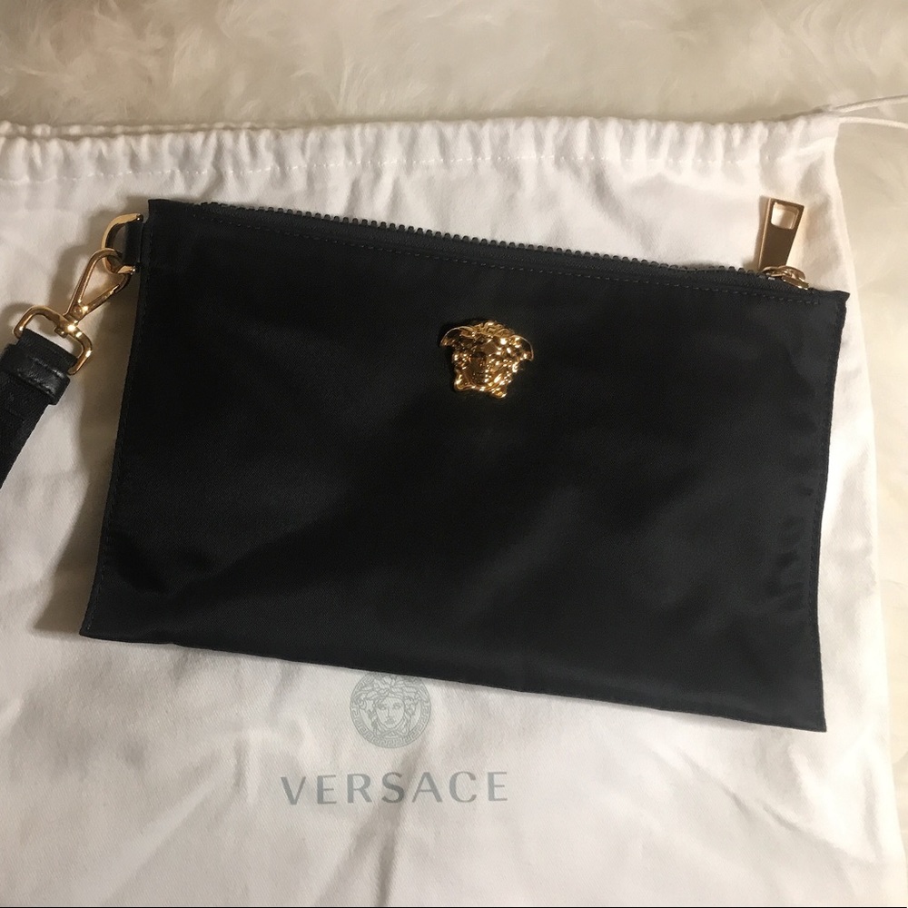 Versace BLK Clutch for Unisex [Authentic]